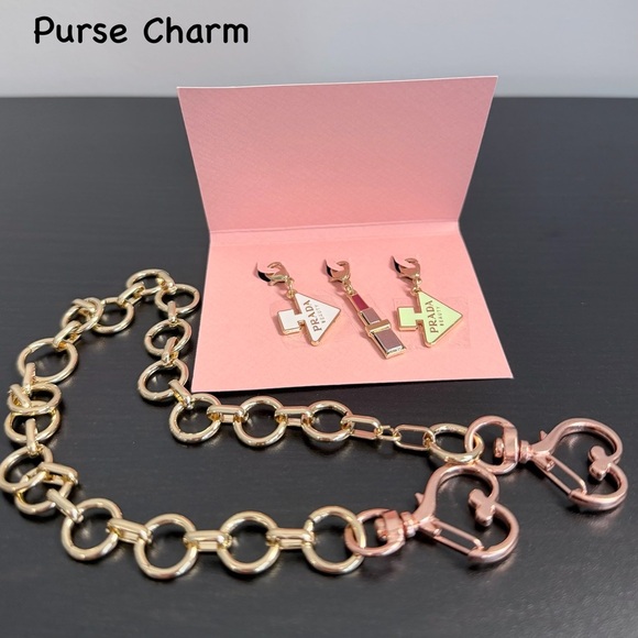 Prada Beauty 3 Charm Set Original Pradoxe Bottle Lip Novelty - Picture 3 of 4